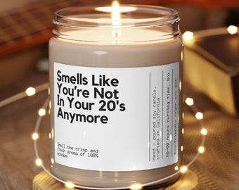 Personalized 30th Birthday Gift Thirtieth Birthday Dirty 30th Birthday Gift for Her Him Funny Candle Thirties Era Custom  Candle Anniversary
