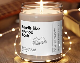 Personalized Reader Gift Funny Candle Birthday Gifts for Her Book Lover Bookstore Library Custom Gift for Friend Avid Reader Bookworm Gift