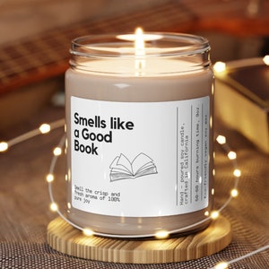 Personalized Reader Gift Funny Candle Birthday Gifts for Her Book Lover Bookstore Library Custom Gift for Friend Avid Reader Bookworm Gift