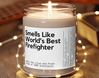 Personalised Custom Firefighter Gift Funny Candle Fire Academy Firefighter Candle Firefighter For Him Gift For Firefighter Graduation New