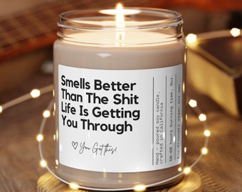 Motivational Candle, You got this, Get well gift, Tough times gift, Divorce gift, Warrior gift, Encouragement gifts, Candle Gifts