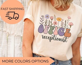 Office Receptionist Shirt, Administrative Assistant T-shirt, Front Office Squad, Team, Crew, Front Office Ladies, School Secretary, Manager