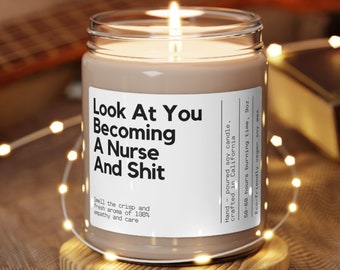 New Nurse Funny Candle Gift Nursing School Graduation Gift For Friend New Nurse Gift Daughter Son Gift Funny Nurse Gift Nurse Grad Gift Cute
