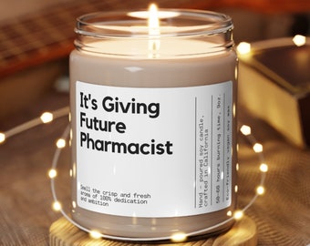 It's Giving Future Pharmacist Funny Candle Pharmacist Candle Pharmacist Gift For Pharmacist Pharmacist Gift for her For him