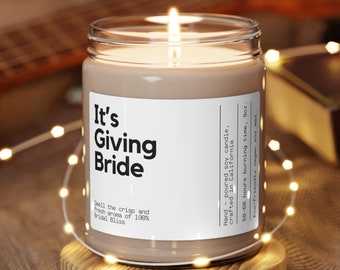 Its Giving Bride Badass Bride Candle Engagement Gift for Bride Candle Future Mrs Candle Look at you Becoming a Bride Gifts for Future Bride