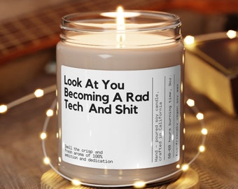 Radiology Tech Graduation Gift Medical School Candle Future Radiology Technician Gift Funny Radiology Tech Gift Candle