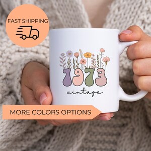 50th Birthday Mug, Vintage 1973 Mug, 50th Birthday Gift For Women, 50th Birthday Gift For Men, 50th Birthday Friend, 50th Birthday Woman