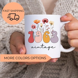 60th Birthday Mug, Vintage 1963 Mug, 60th Birthday Gift For Women, 60th Birthday Gift For Men, 60th Birthday Friend, 60th Birthday Woman