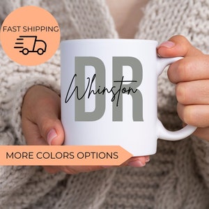 Custom Dr Coffee Mug, Gift for Doctor, Medical School Graduation Gift,Personalized Dr Mug, Physician Appreciation Gift Ideas