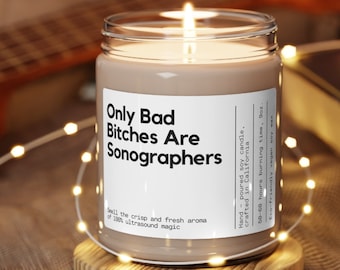 Ultrasound Tech Gift, Sonographer Gift, Sonographer Candle, RDMS Gift, Future Ultrasound Tech, Ultrasound Tech Student, Sonographer Student