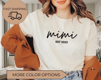 Mimi Shirt,Baby announcement,grandma gift, mimi tee,gift for mom,grandma t-shirt,mimi gifts,mimi shirt,new mimi gift,shirt for grandma