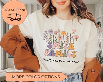 Family Reunion Shirt, Custom Family Reunion Shirts, Personalized Family Shirts,Reunited Shirts,Roots Run Deep,Wildflower Family Tree shirt