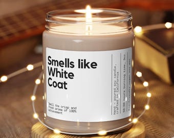 Smells Like White Coat, Doctorate gift, doctor gift, white coat ceremony, med school decor, physician school, future doctor gifts, physician