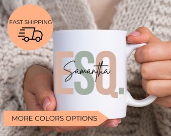 Custom Esquire Mug, Esquire Est 2022, Law Student Mugs, Law Graduation Gift,Lawyer Gifts,Law School Graduation Gift