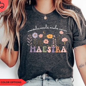 Spanish TEACHER Shirt, Cultivando Bilingues Shirt, Maestra Shirt, Dual Language Crew, Bilingual Teacher Shirt, Spanish Teacher Gifts 2023