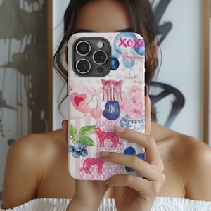 Coquette Collage Phone Case Preppy and Cute Aesthetic iPhone 15 14 13 12 11 Pro Max 8 Plus X Samsung Galaxy S23 S22 S20 Ultra