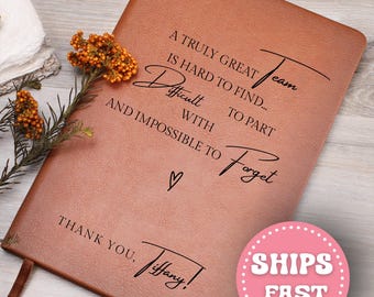 Best Team Journal Bulk Journals Personalized Notebook Employee Appreciation Gift Team Gift Coworker Gift Corporate Present