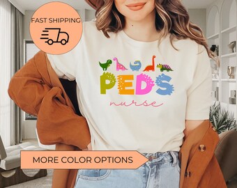 Pediatrics Shirt, Pediatrics Dinosaurs T-shirt, PEDS T shirt, Peds Nurse Tshirt, Cute Peds Nurse Tee, Pediatric Nurse Gift, PEDS Gifts