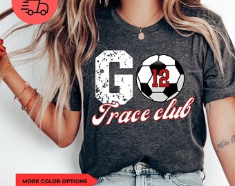 Personalized Soccer Mom Shirt, Custom Soccer Mom Tee, Personalized Soccer Fan Shirt, Soccer Number Shirt, Custom Soccer Team Shirt, Game Day