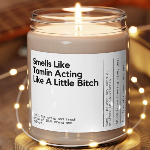 Custom Tamlin Acting Like A Little Bitch Candle Gift for Acomaf Book Lover Candle Unique Funny Tamlin Candle Book Club Gift