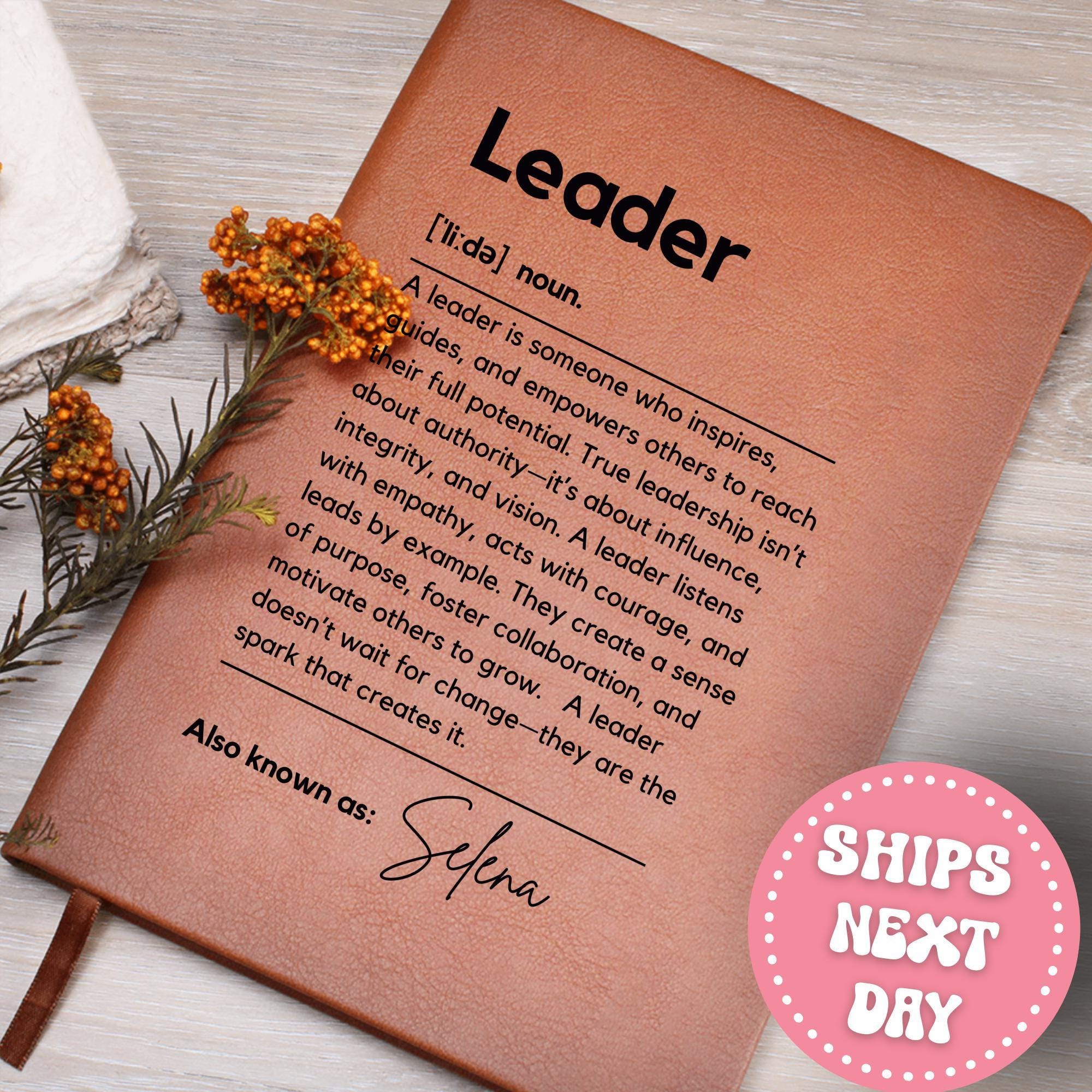 Difference maker Leader Personalized Journal Custom Coworker Gifts Leather Lined Notebook Difference Maker Leader Appreciation Thank You