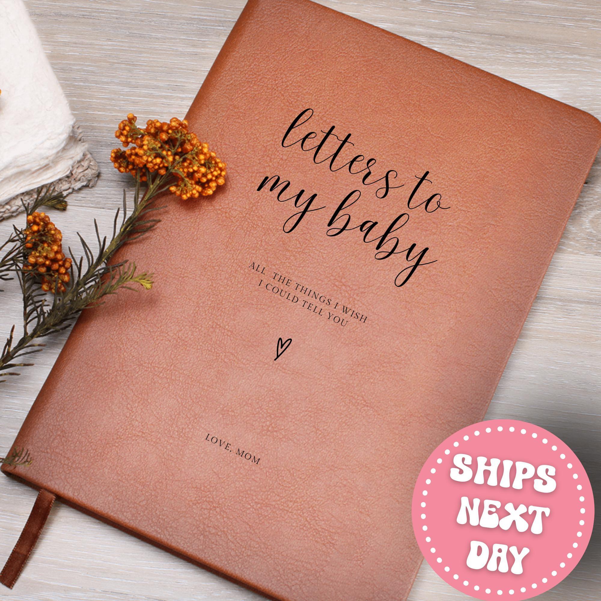Letters to my Baby Notebook Leather Journal  Personalized Child Loss Gift Grief Journal Baby Memorial Baby Remembrance Present for Grieving