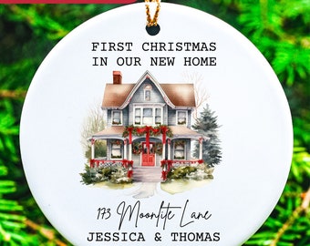 Personalized New Home Ornament New Home Ornament Personalized Our First Home Ornament Our New House Ornament New Home Gift Wreath Ornament