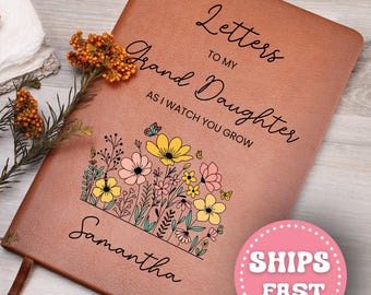Letters To My Granddaughter Journal Custom Personalized Message Journal from Grandma Personalized Gift Granddaughter Journal Custom Journal