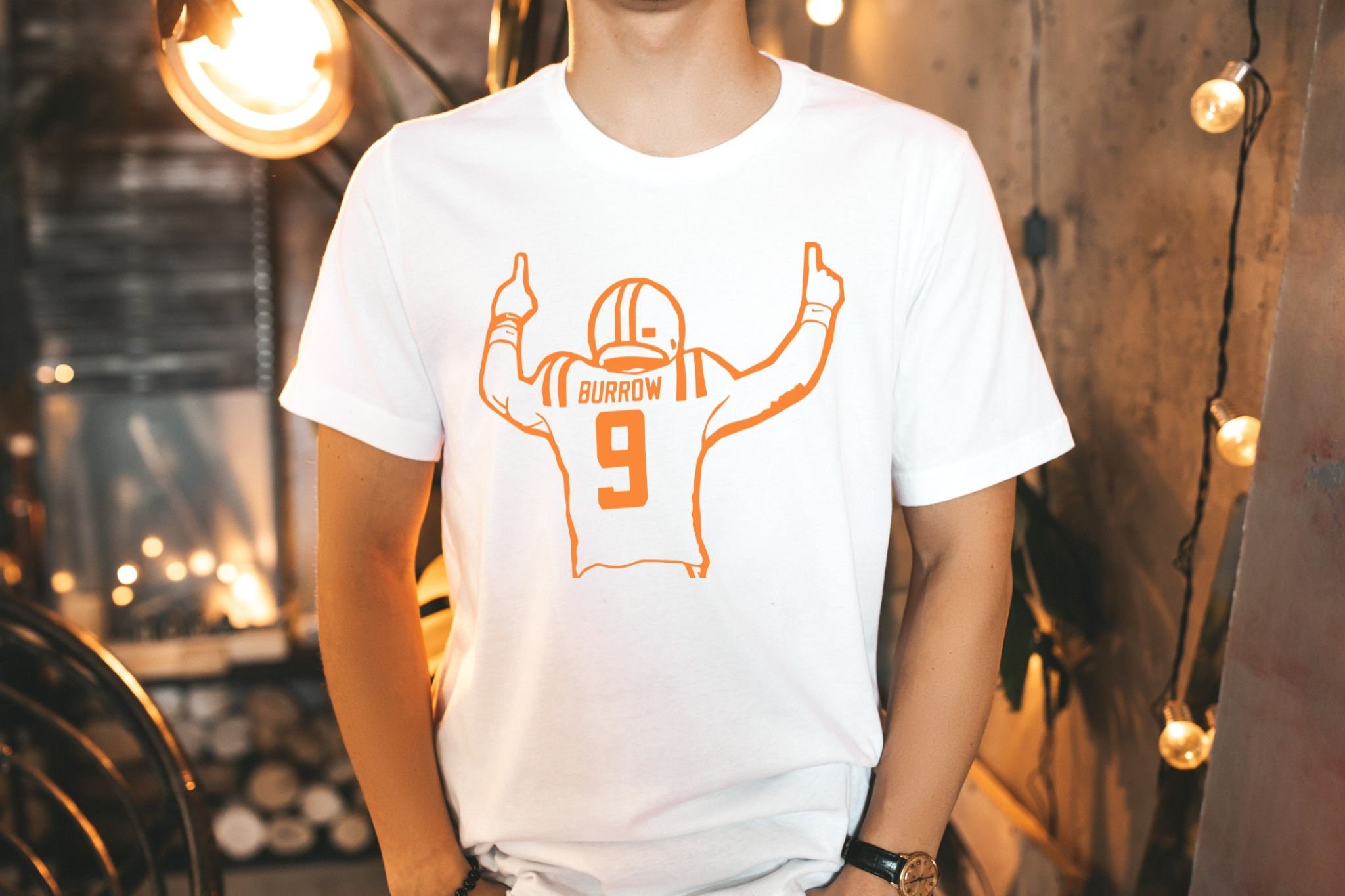 Joe Burrow Shirt Cincinnati Bengals Football Shirt Who Dey 