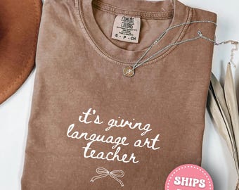 Comfort Colors ELA Teacher Shirt New English Language Arts Teacher Appreciation Gift for English Teacher Tee Reading ELA Teacher Tshirt
