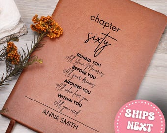 Personalized 60th Birthday Gift Turning Sixty Notebook 60 Years Old Gift for Her or Him Birthday keepsake 60th Gift for her 60th Journal