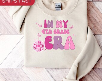 In My Fourth Grade Era, Cute 4Th Grader Sweatshirt, Back to School Elementary Sweatshirt, In My Era Sweatshirt, Retro Kid Concert Tee