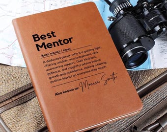 Personalized Mentor Journal Custom Mentor Definition Meaning Gift Custom Mentor Gift Mentor Gift Gift for Mentor Mentor Christmas Gift