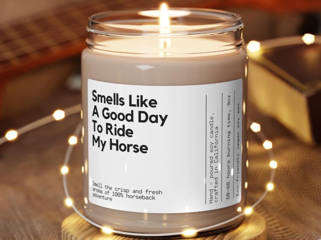 Good Day to Ride My Horse Soy Wax Candle | Funny Gift for Women | Horse ...