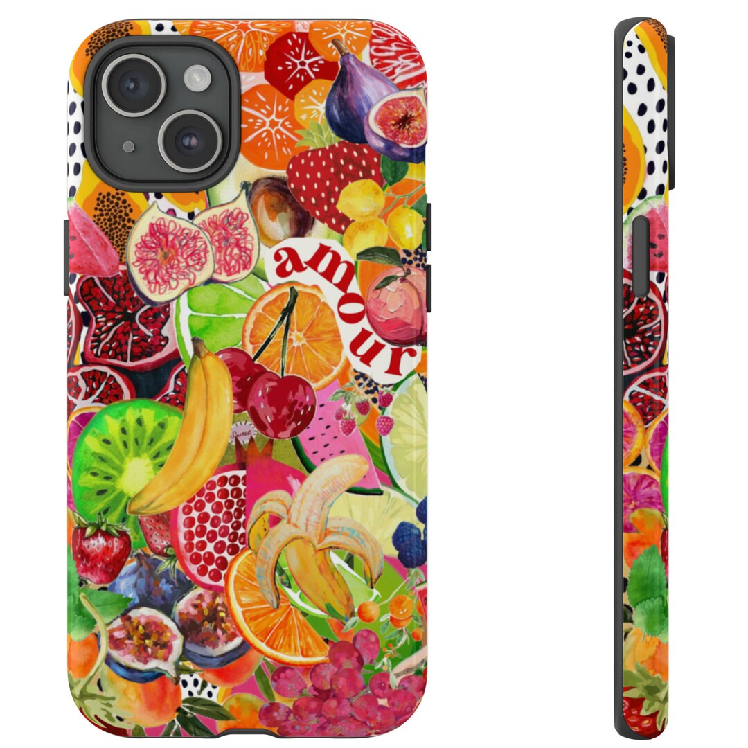 Fruit Phone Case Collage Phone Case Scrapbook Phone Case Fruits Summer