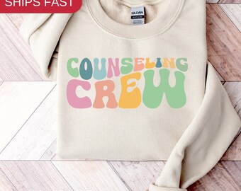 Counseling Crew Sweatshirt, Back To School Therapist Sweatshirt, Counseling Office Sweatshirt