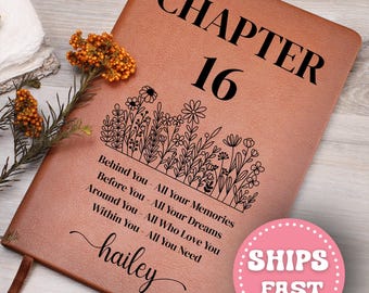 16th Birthday Gift Turning Sixteen Notebook, 16 Years Old Gift for Her or Him, 16th Birthday Gift for Sister Aunt Bestie Coworker Name