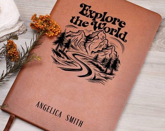 Personalized Travel Journal Adventure Journal Traveling Journal Camping Journal Camper Notebook Custom Journal Camping Gift Trip Planner RV