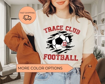 Custom Soccer Shirt, Personalized Soccer Mom Shirt, Soccer Fan Shirt, Soccer Number Shirt, Custom Soccer Team ShirtSoccer Tee