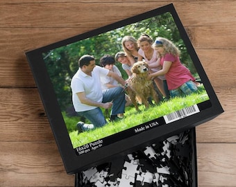 Custom Jigsaw Puzzle from photo 120-500 Pieces Personalized Puzzle Gifts for Mom Dad Kids Her Him Couple Unique Memory Gift for Birthday