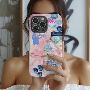 Coquette Collage Phone Case Preppy and Cute Aesthetic iPhone 15 14 13 12 11 Pro Max 8 Plus X Samsung Galaxy S23 S22 S20 Ultra