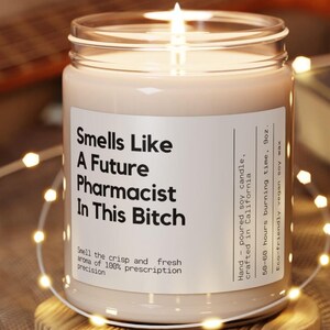 Personalized Future pharmacist pharmacist candle pharmacy gift ideas best pharmacist future pharmacist gift,pharmacist graduation gift