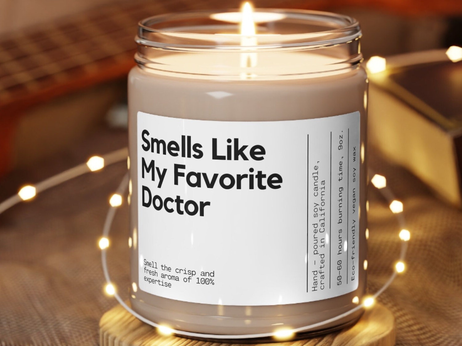 Personalize Doctor candle Smells Like My Favorite Doctor Candle Gift For Doctor's Gift Candle Candle Decoration For Doctor Custom Doctor