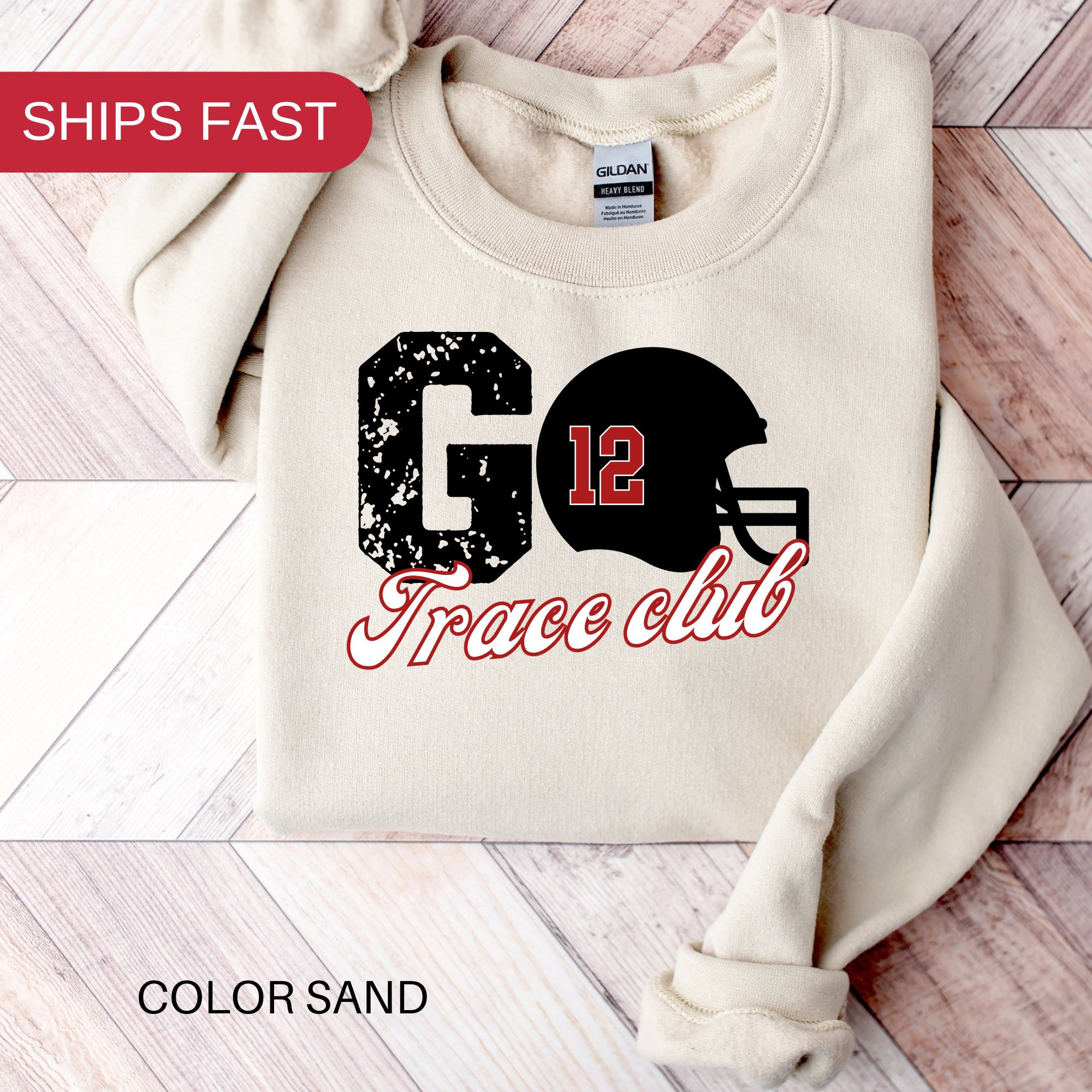 Custom Football Sweatshirt, Personalized Football Mom Crewneck, Football Fan Pullover, Football Number Sweatshirt, Custom Football Team Tee