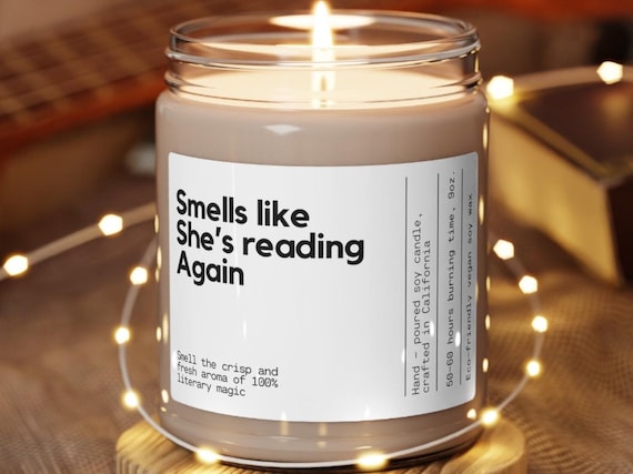 Personalized reader gift, Avid reader bookworm, Reader gift for reader, Book lover decor, Reading candle, Gift for book lover, Bookworm gift