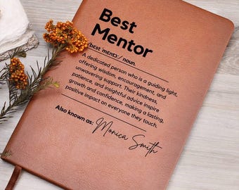 Personalized Mentor Journal Custom Mentor Definition Meaning Gift Custom Mentor Gift Mentor Gift Gift for Mentor Mentor Christmas Gift