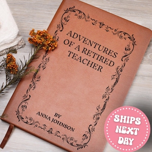 Teacher Retirement Notebook Teacher Appreciation Gifts Custom End of Year Retiring Teacher Thank You Gift Personalized Teacher Keepsake