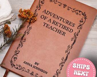 Teacher Retirement Notebook Teacher Appreciation Gifts Custom End of Year Retiring Teacher Thank You Gift Personalized Teacher Keepsake