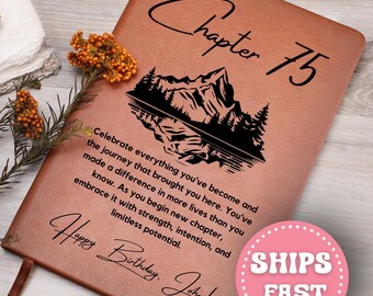 75th Birthday Gift Turning Seventy-Five Notebook 75 Years Old Gift for Her or Him 75th Birthday Gift for Sister Aunt Bestie Coworker Journal