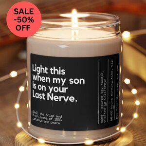 Daughter in law gifts, Funny Daughter in Law Wedding Gift Future Daughter in Law Gift Bridal Shower Gift for Daughter in Law Scented Candle